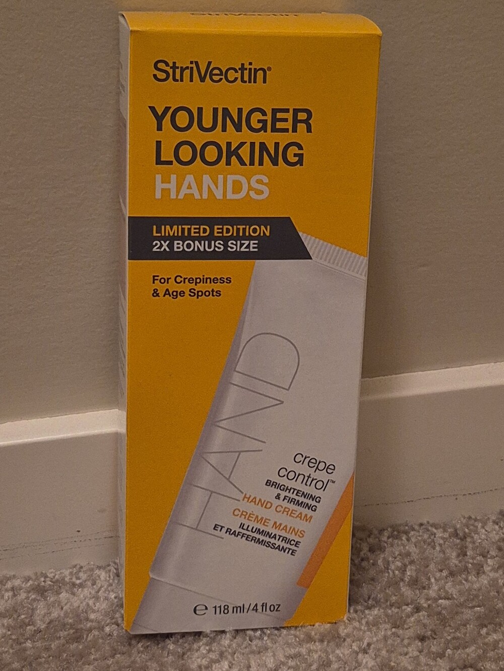 StriVectin Younger Looking Hands Crepe Limited Edition 4 Oz Hand Cream NIB